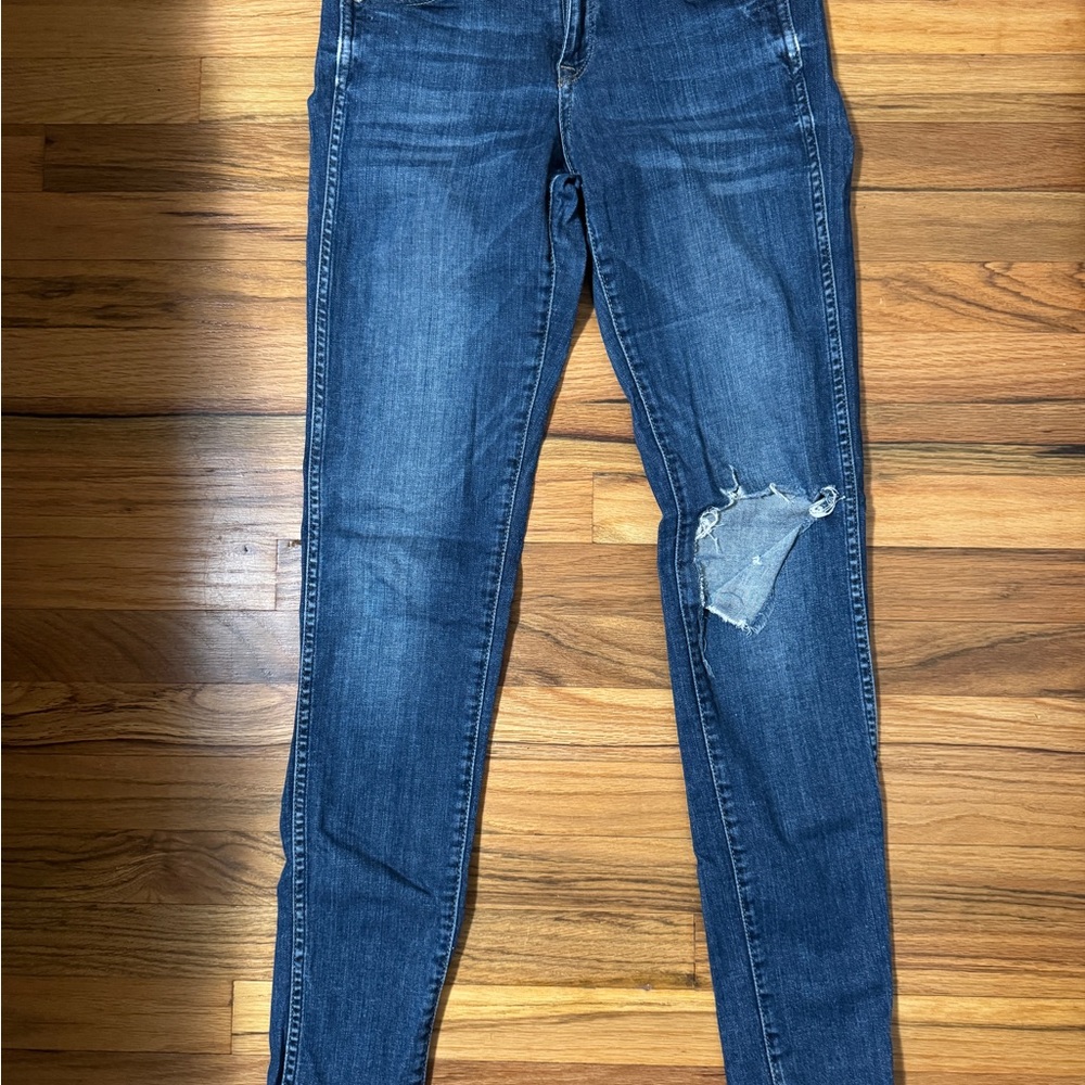 &Denim Distressed Women's Super Skinny, Low Waist Jeans Size 2 (28)
